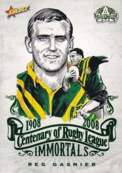 2008 NRL Centenary - Immortals Sketch Cards #IMSK6 Reg Gasnier Front